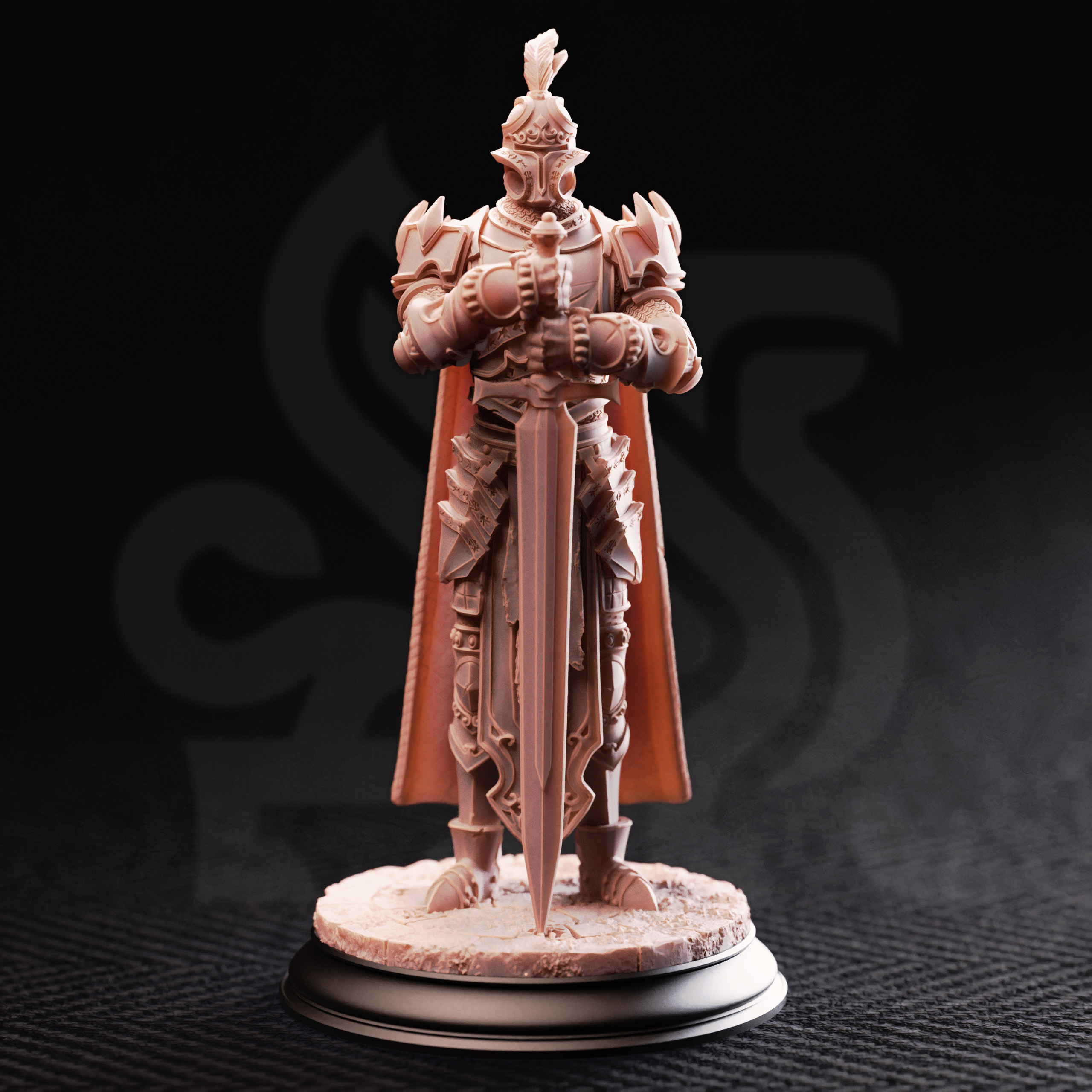 Unpainted resin miniature of Arcane Armour of the Bastion — view 3 of 6