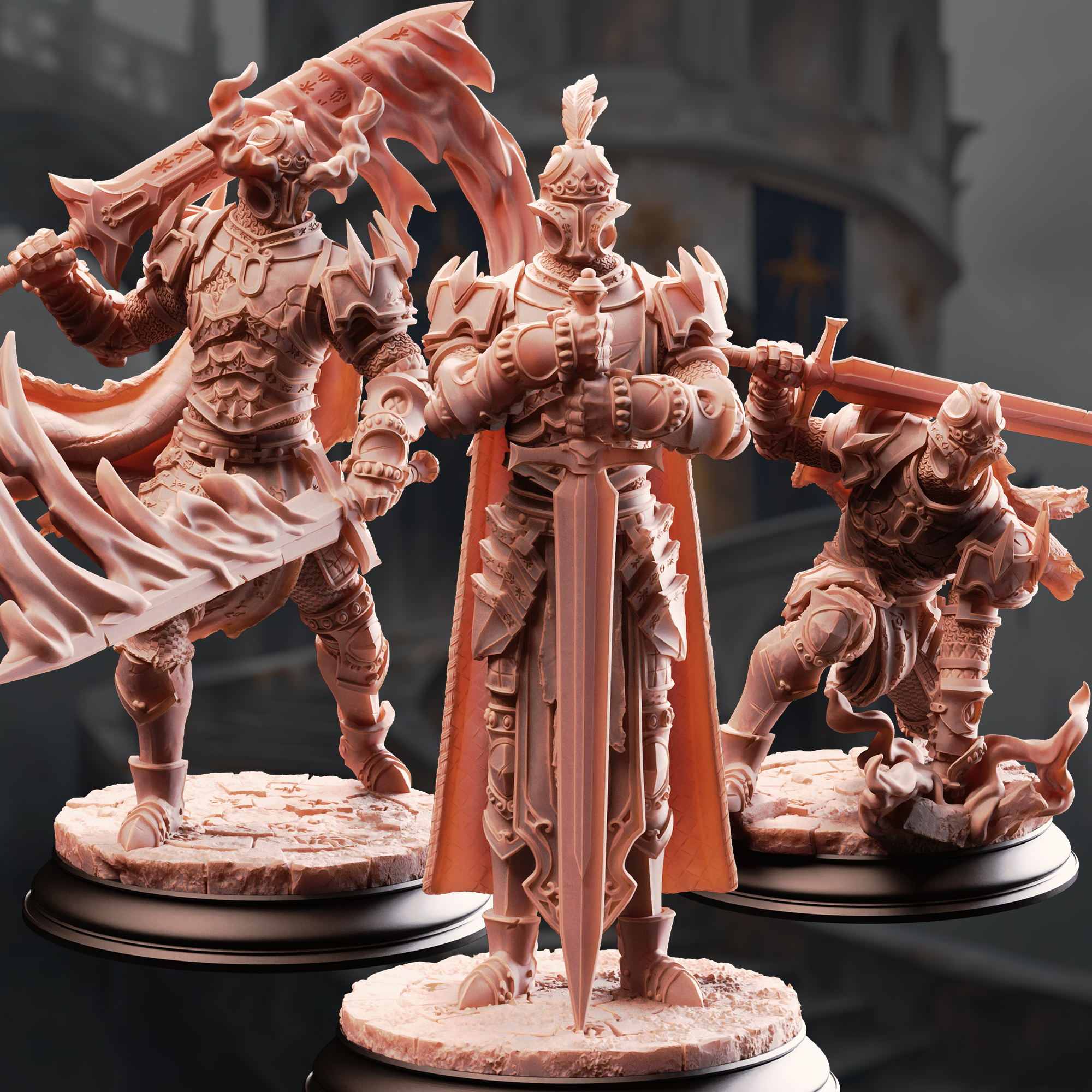 Unpainted resin miniature of Arcane Armour of the Bastion — view 4 of 6