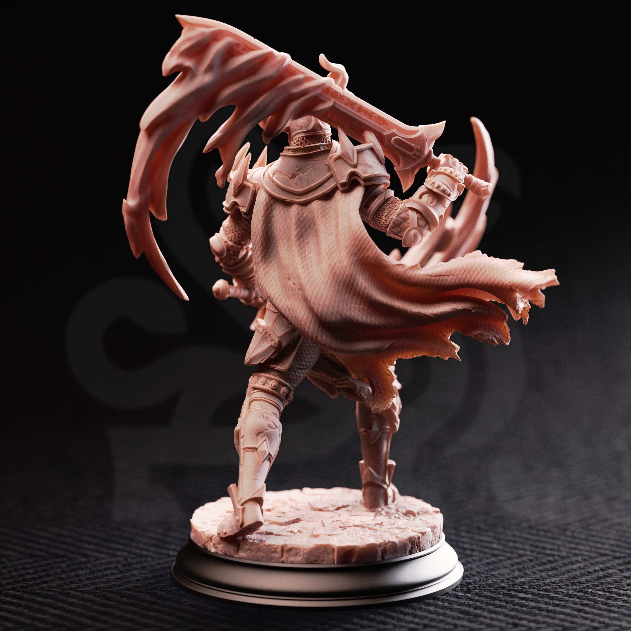 Unpainted resin miniature of Arcane Armour of the Bastion — view 5 of 6