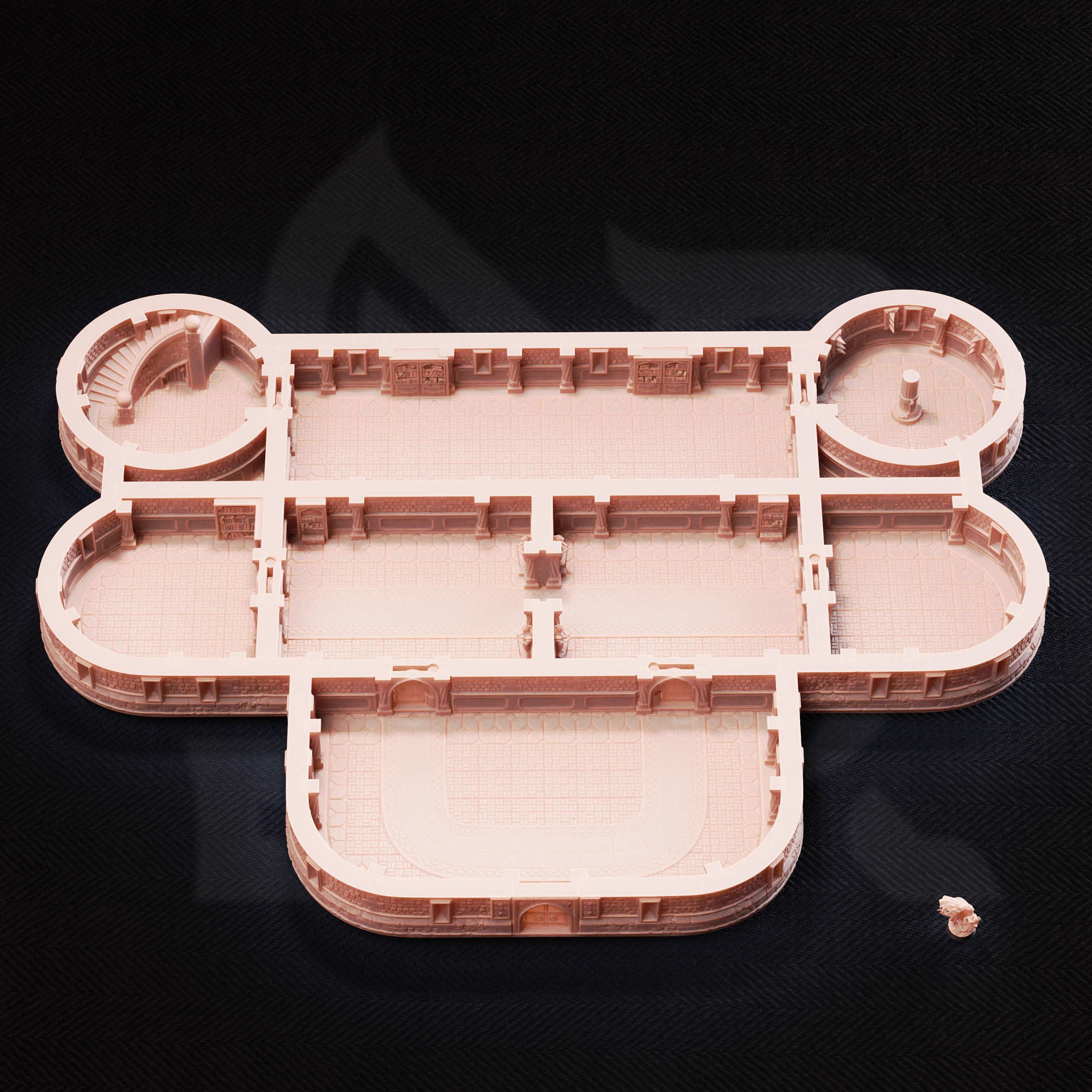 Unpainted resin miniature of Bastion of the Wandering Mage — view 2 of 6