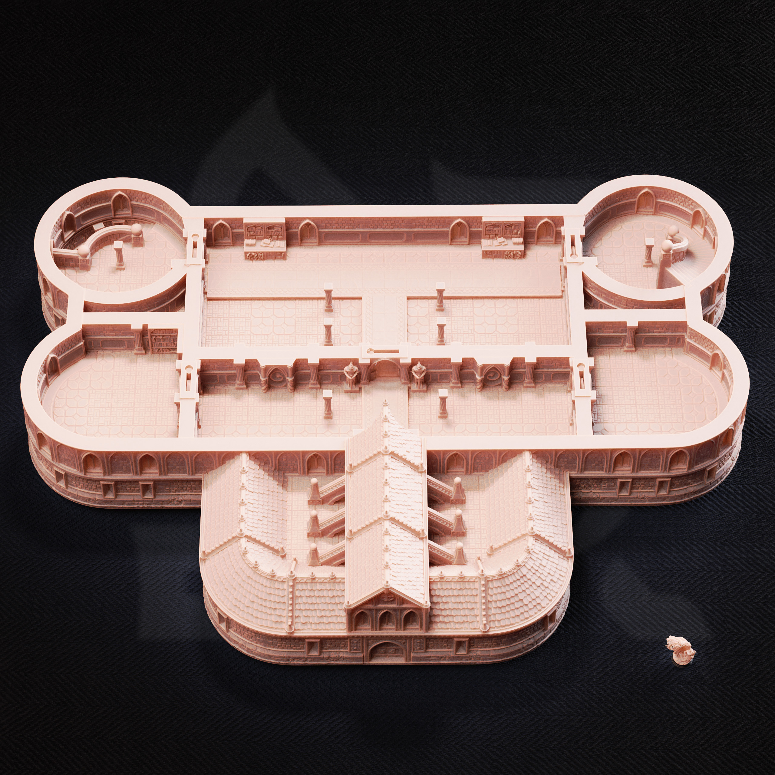 Unpainted resin miniature of Bastion of the Wandering Mage — view 3 of 6