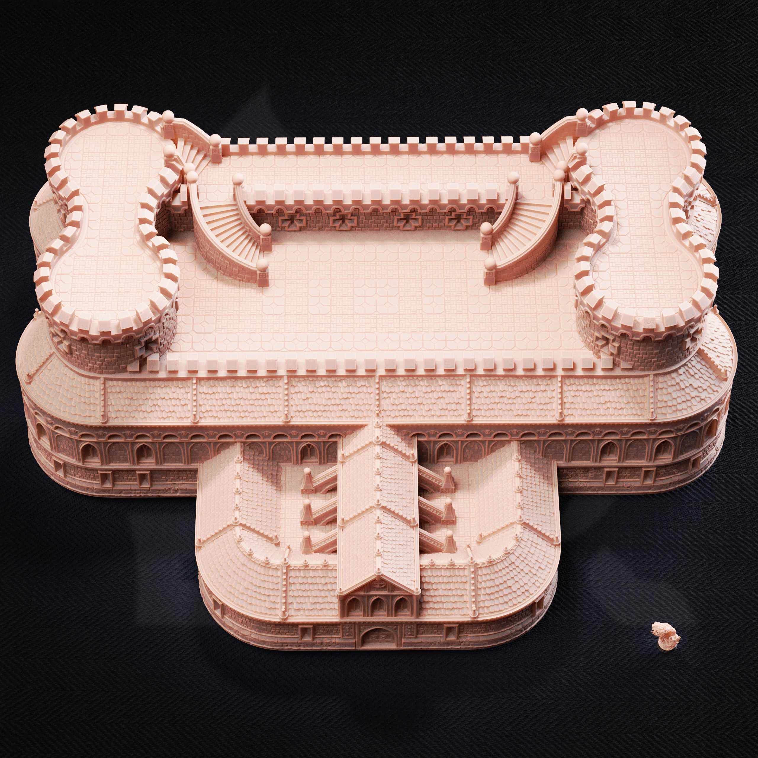 Unpainted resin miniature of Bastion of the Wandering Mage — view 4 of 6