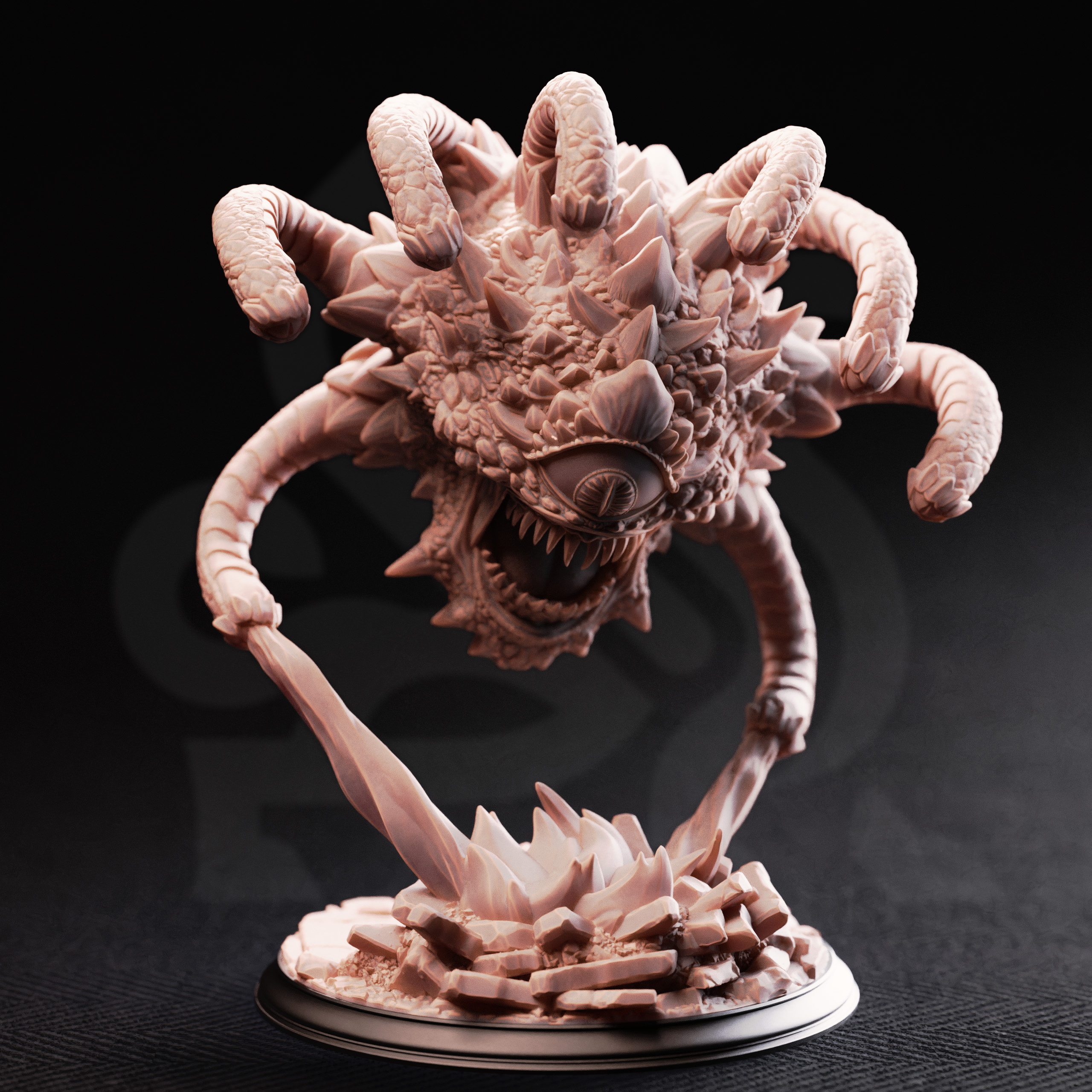 Unpainted resin miniature of Beauty, aberrant observer