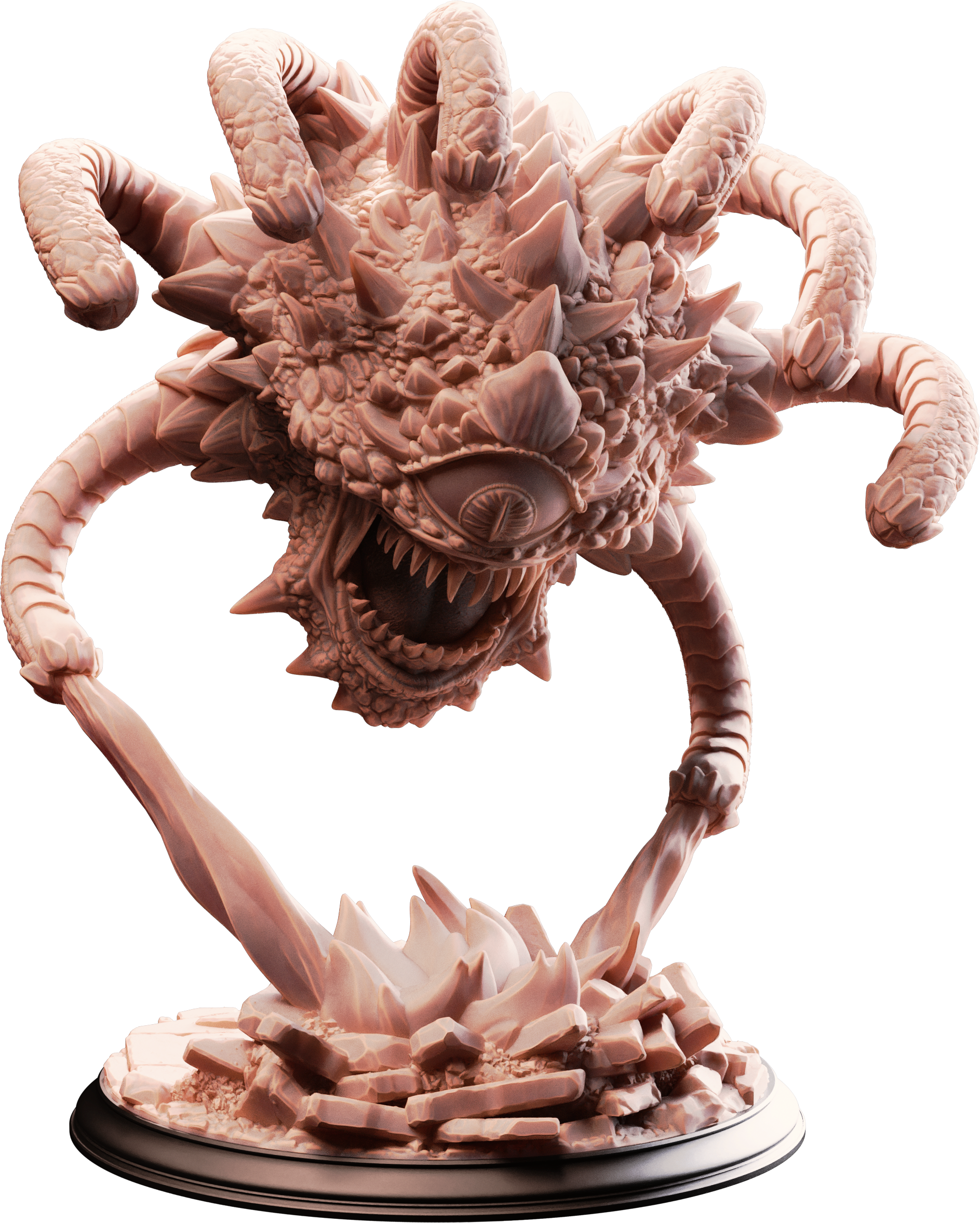 Unpainted resin miniature of Beauty, aberrant observer — view 4 of 4