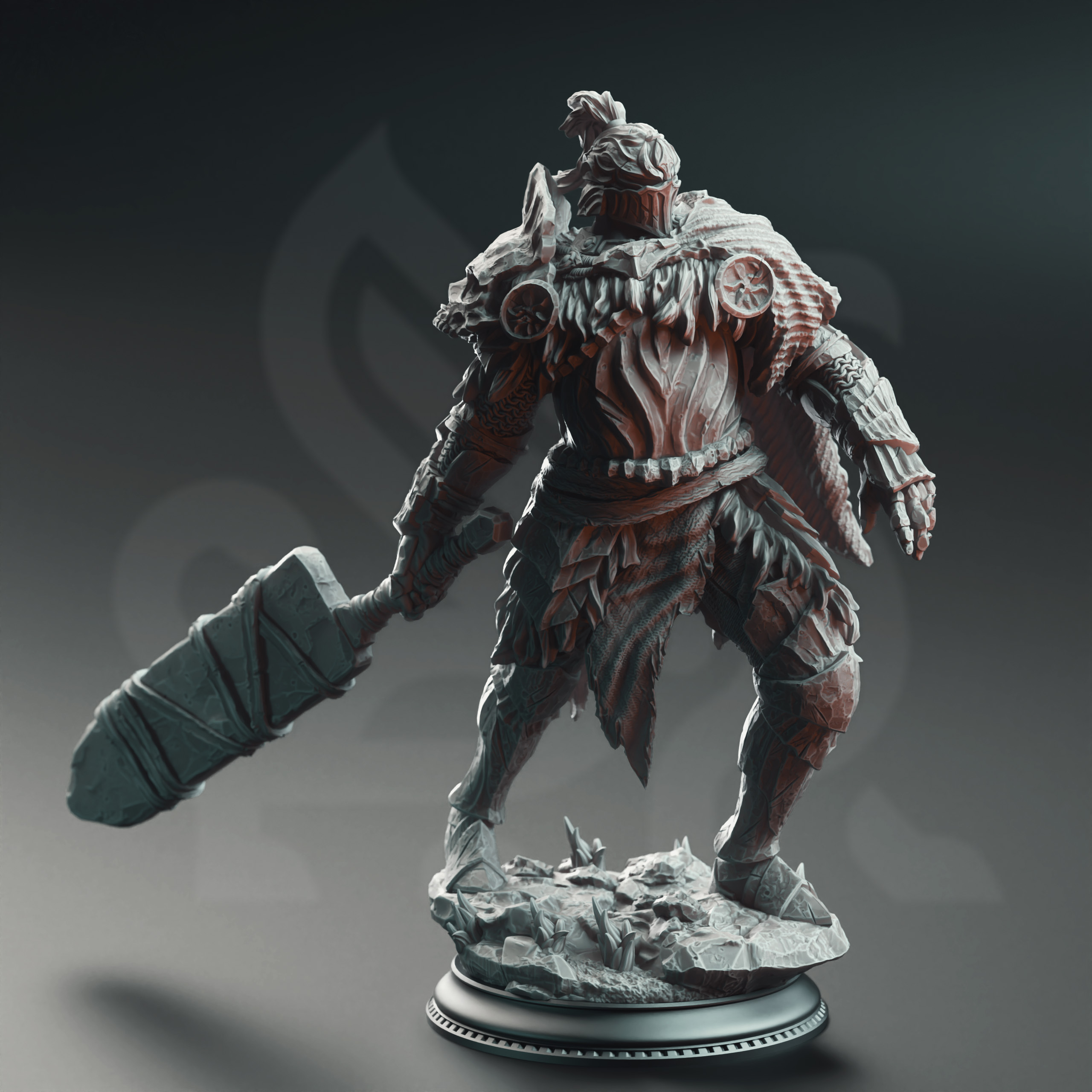 Unpainted resin miniature of Buderim Shakes-the-Ground - Colossal Executioner — view 2 of 4