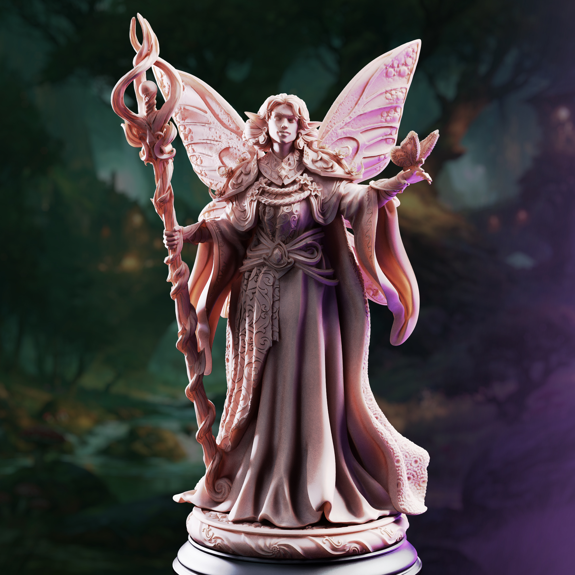 Unpainted resin miniature of Feena, fairy godmother — view 2 of 4