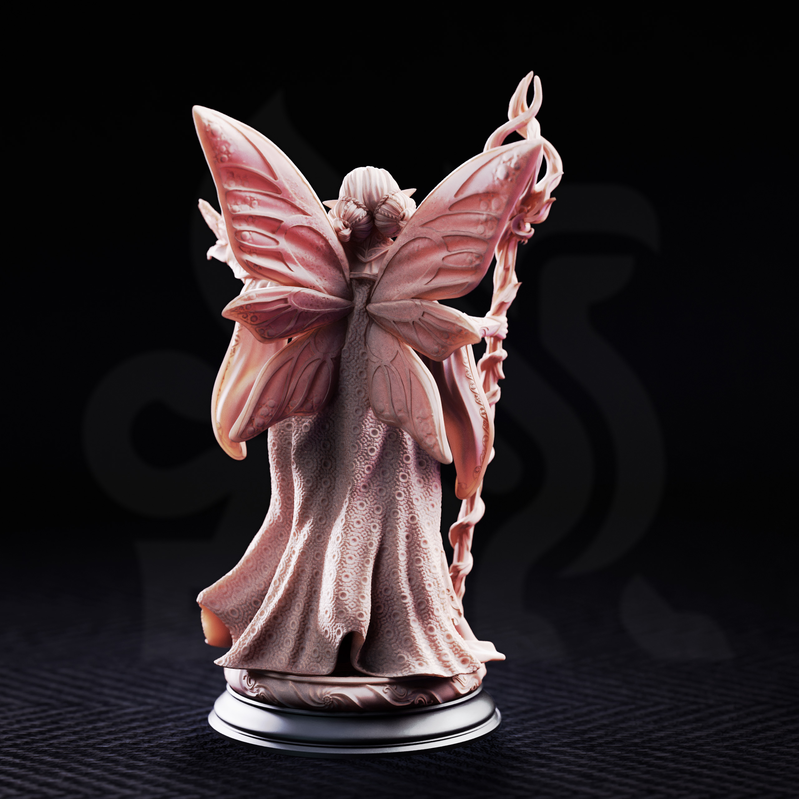 Unpainted resin miniature of Feena, fairy godmother — view 3 of 4