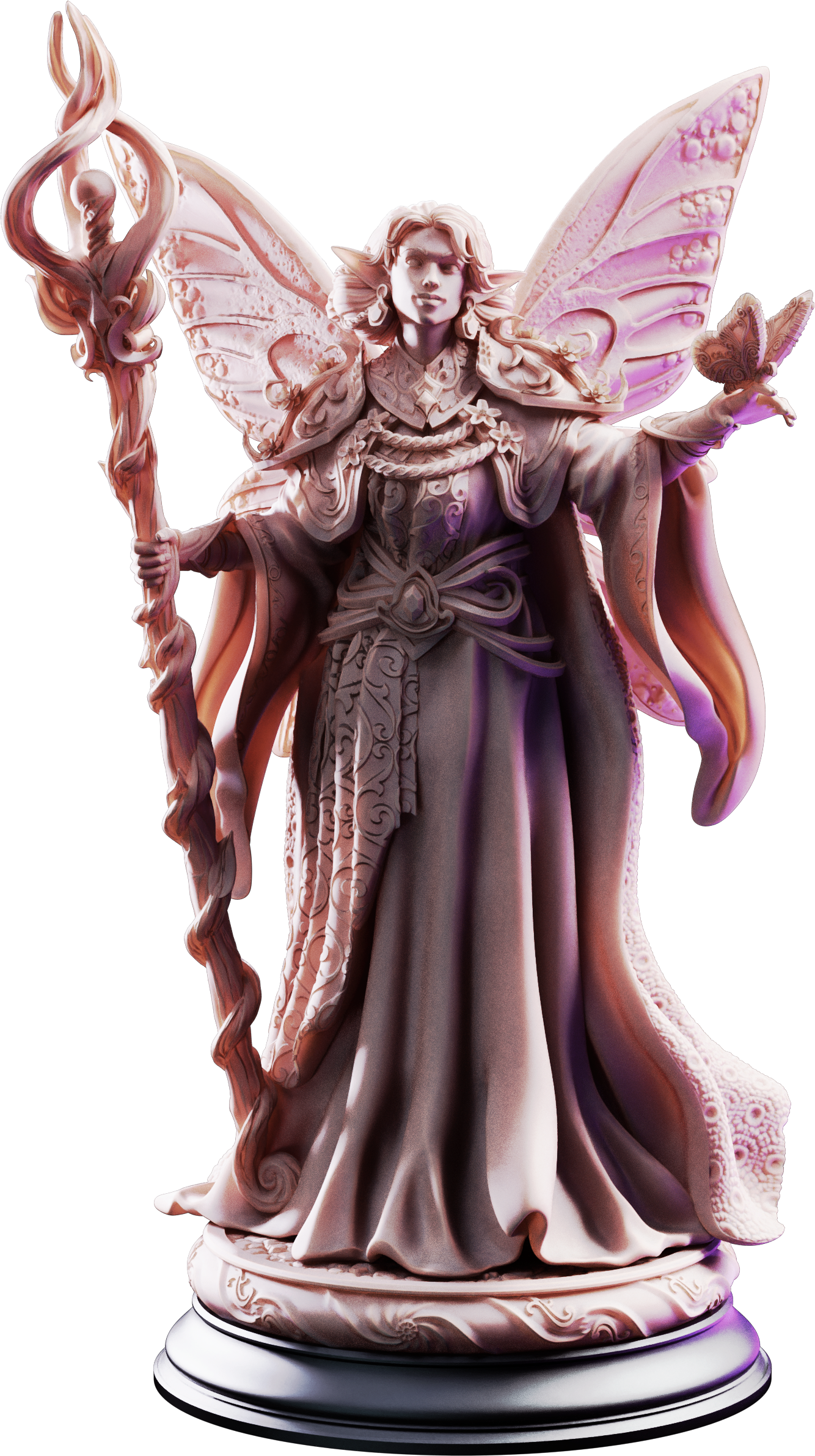Unpainted resin miniature of Feena, fairy godmother — view 4 of 4