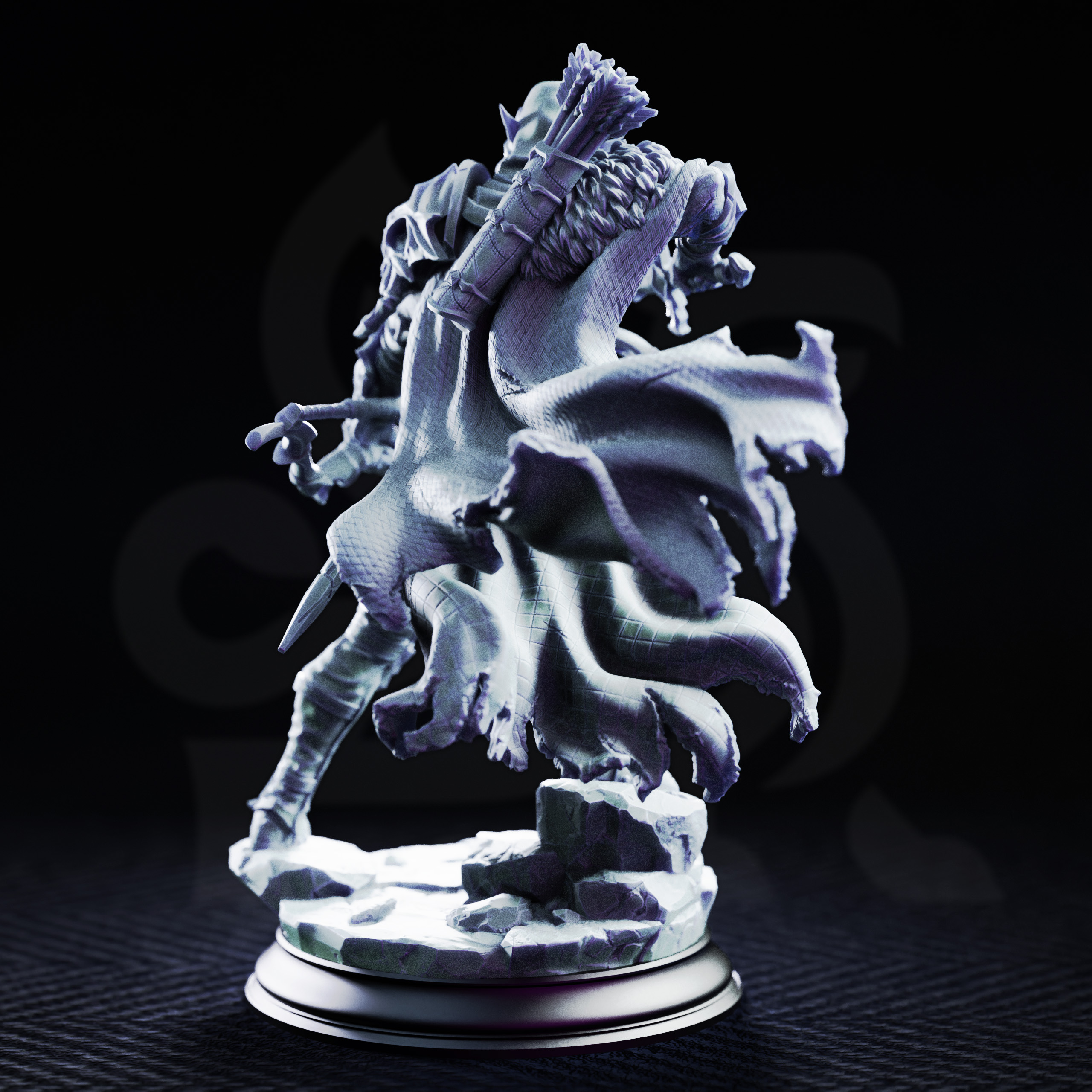 Unpainted resin miniature of Karazor, irinax’s eyes — view 3 of 4