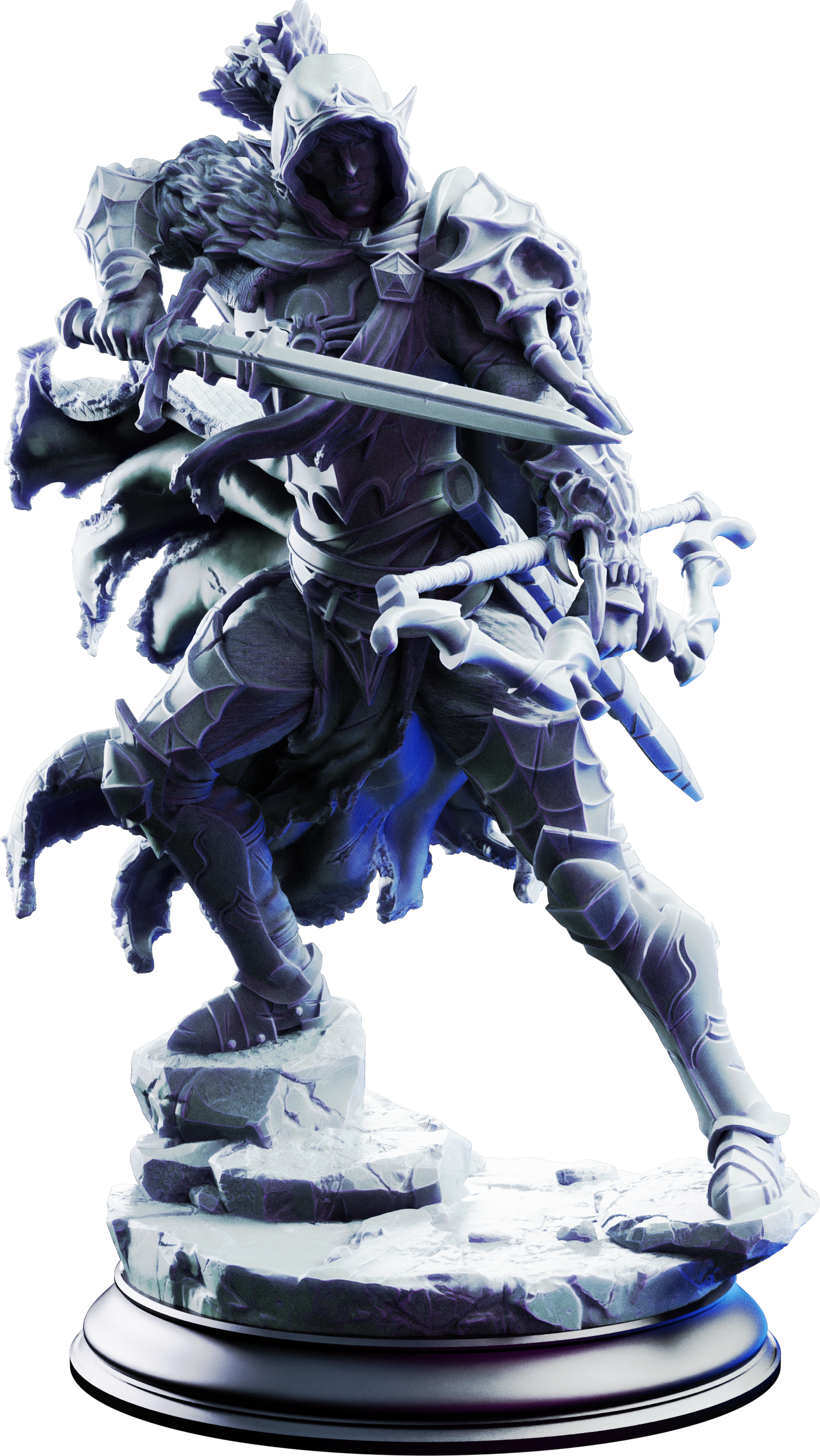 Unpainted resin miniature of Karazor, irinax’s eyes — view 4 of 4