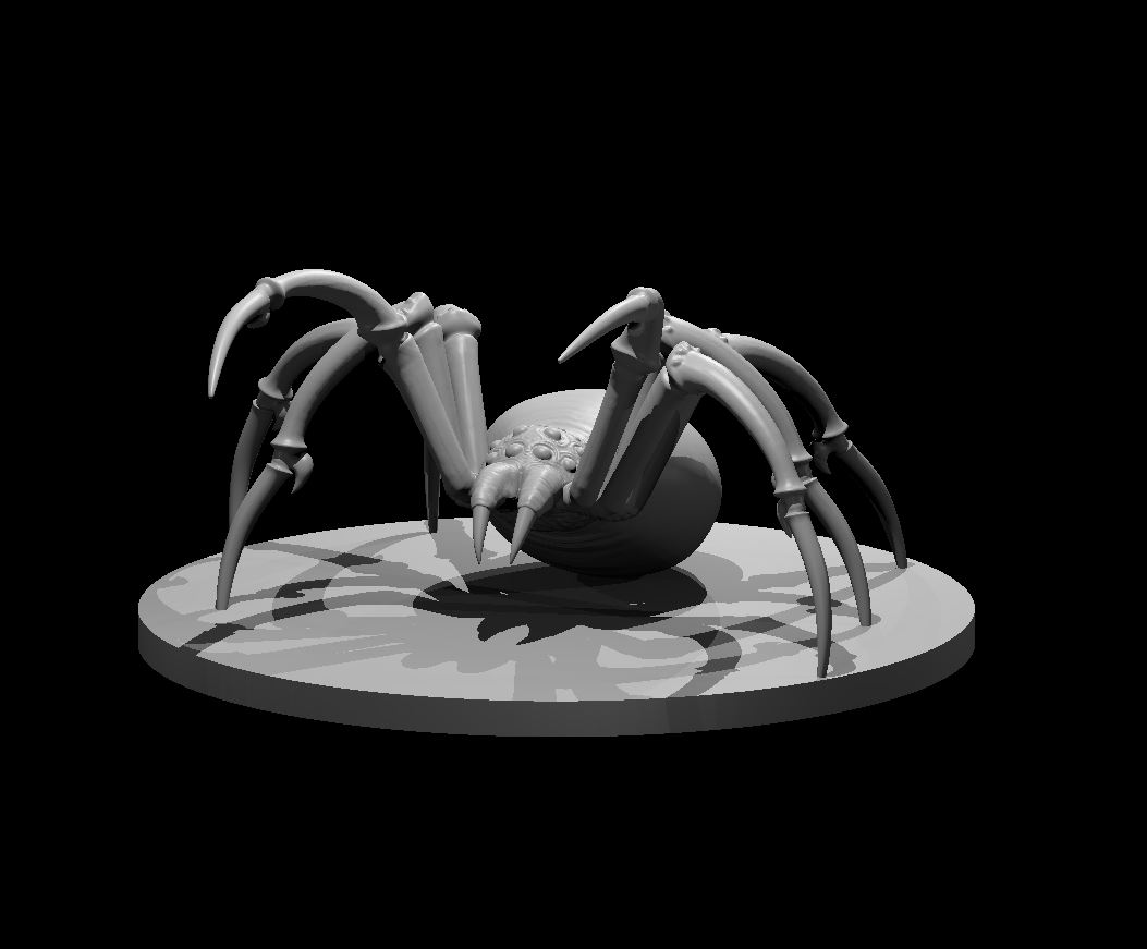 Unpainted resin miniature of a phase spider, sculpted by MZ4250