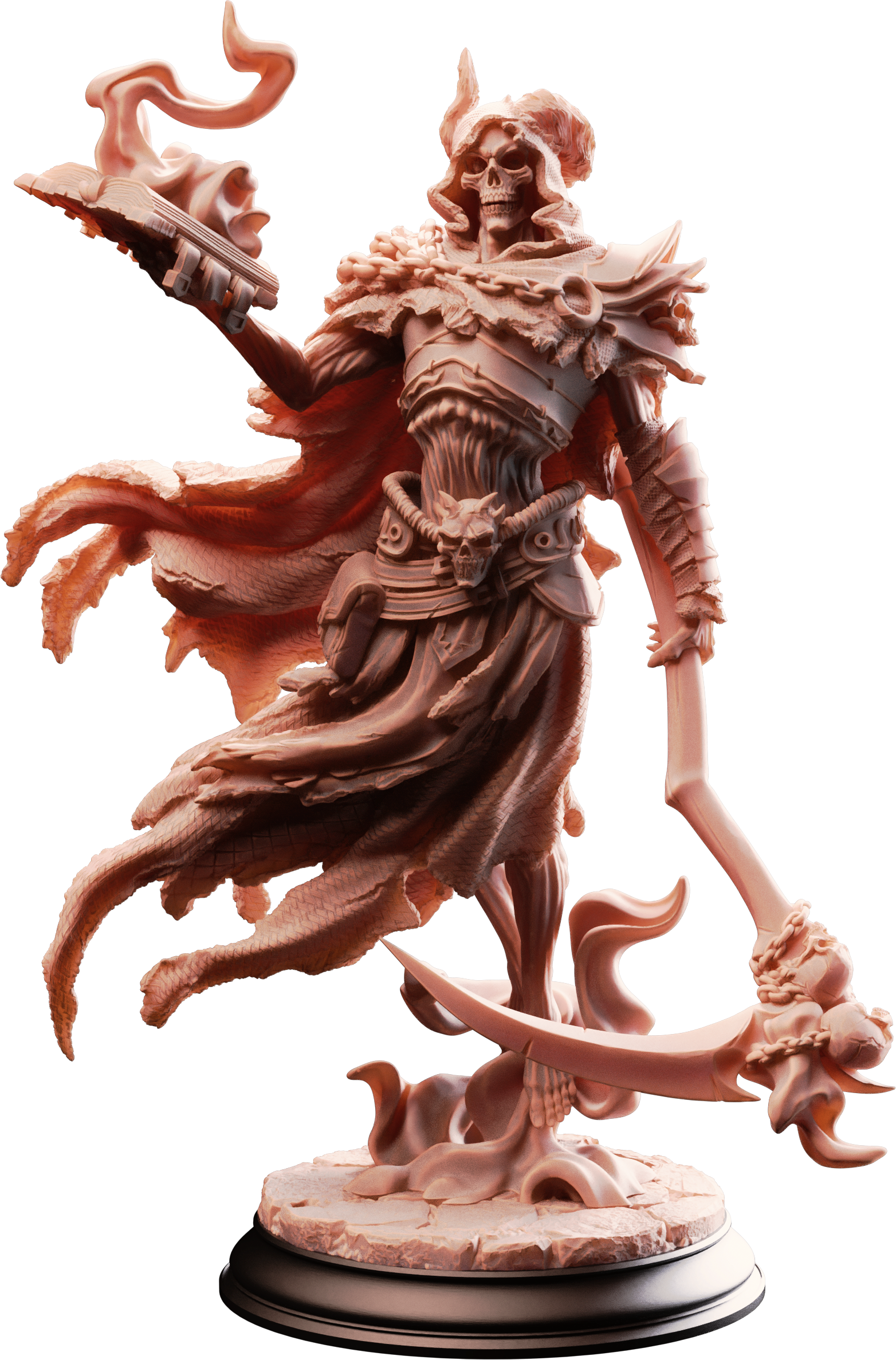 Unpainted resin miniature of Siltharis, lich of the restless grave — view 4 of 4
