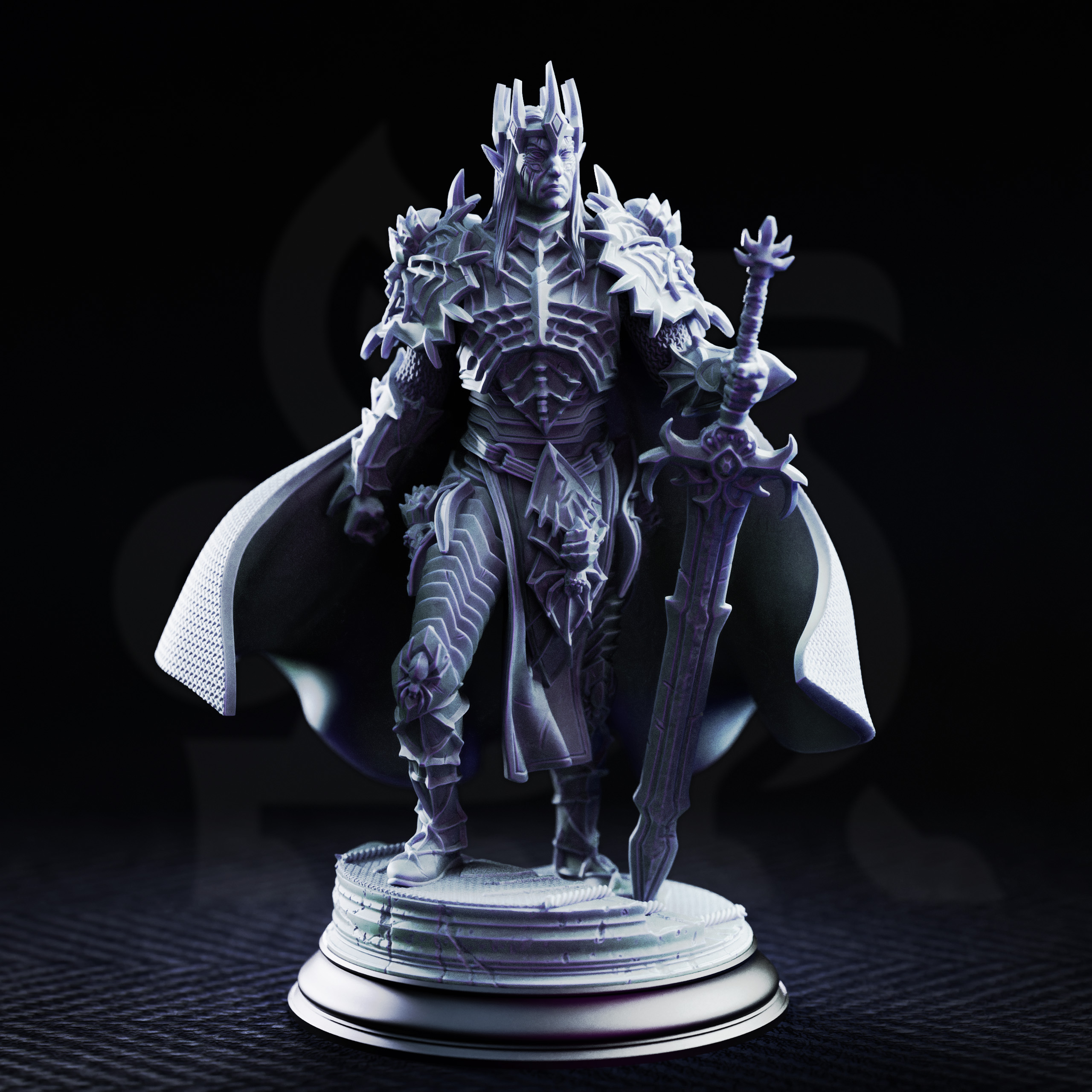 Unpainted resin miniature of Xanathos the Dreadful, irinax’s general