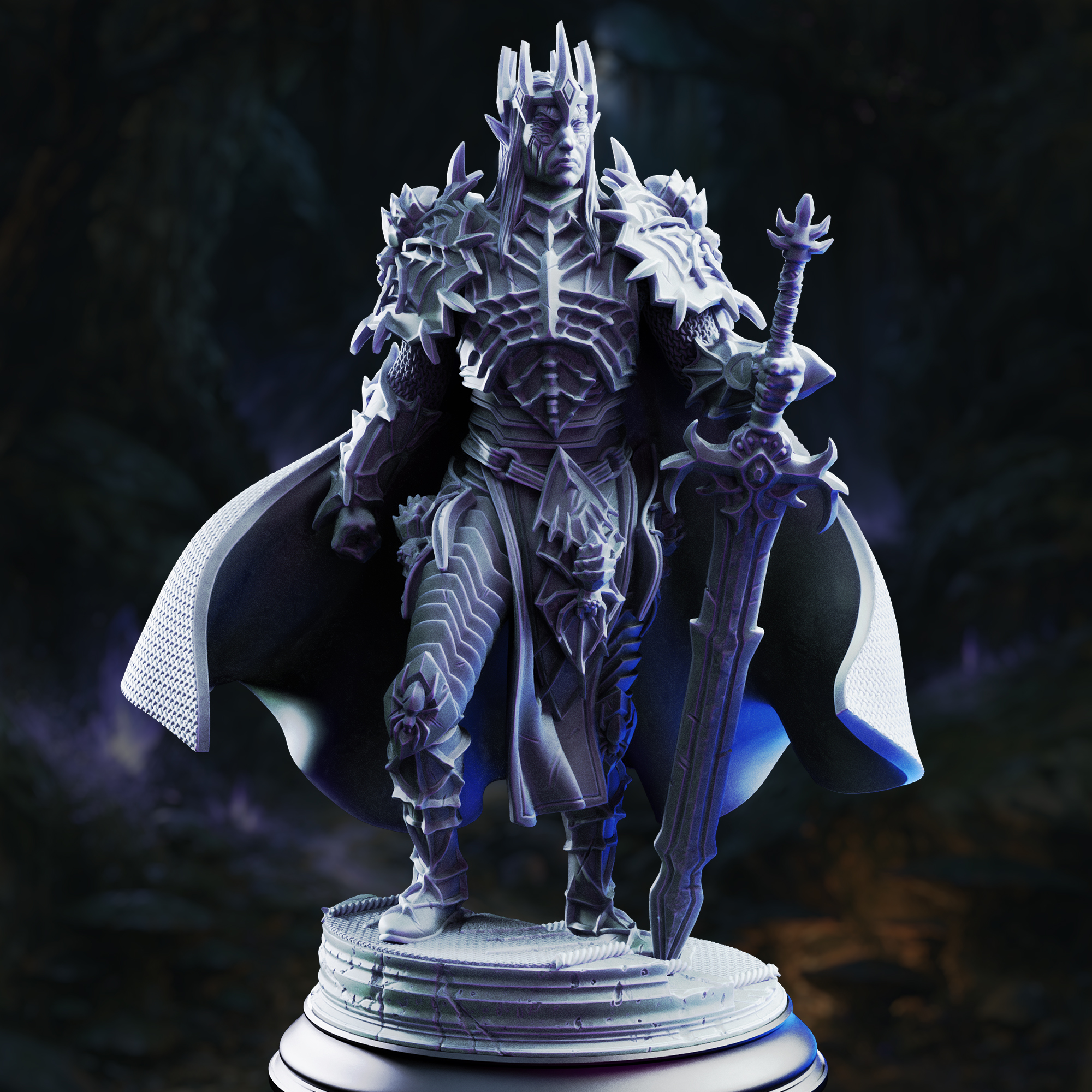 Unpainted resin miniature of Xanathos the Dreadful, irinax’s general — view 2 of 4