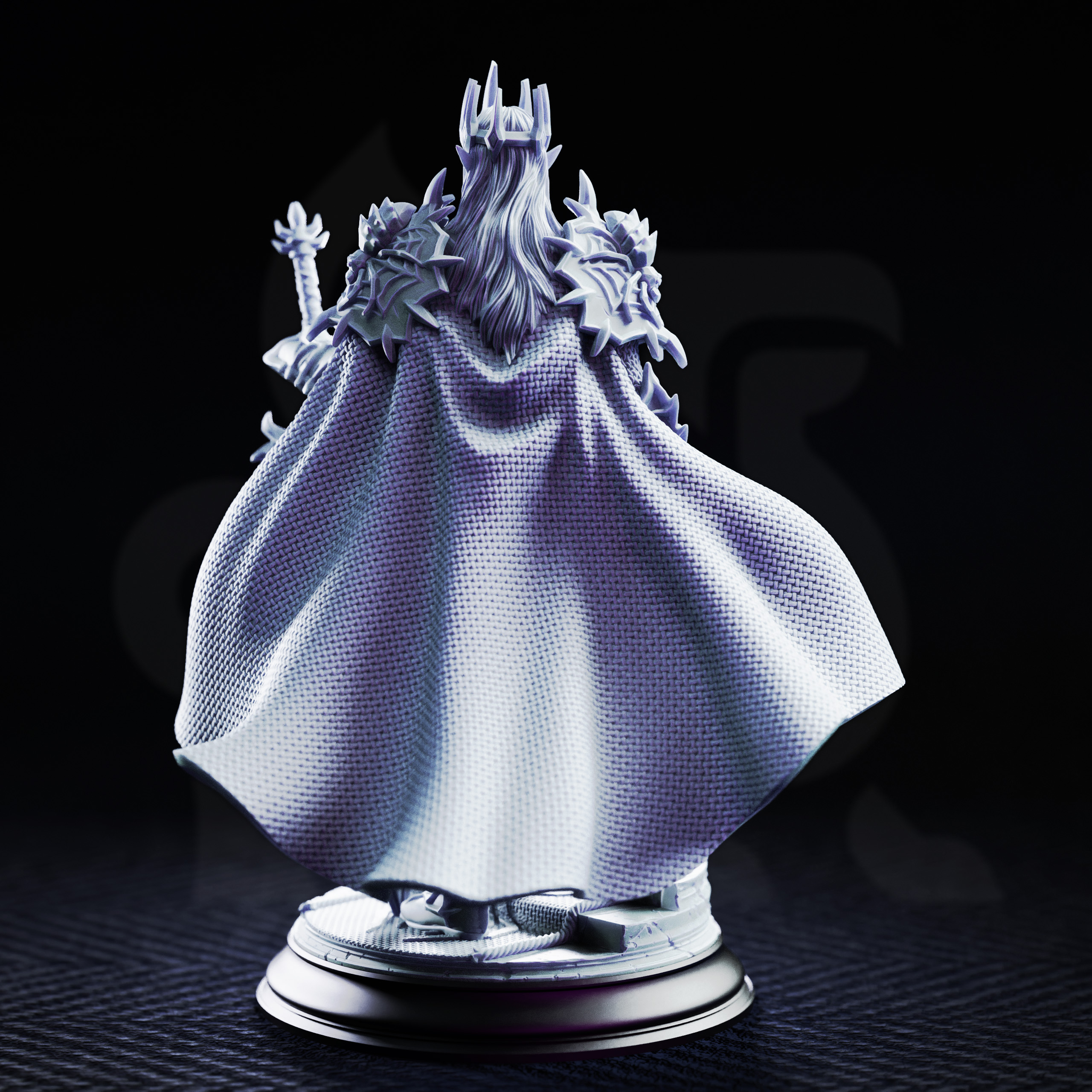 Unpainted resin miniature of Xanathos the Dreadful, irinax’s general — view 3 of 4