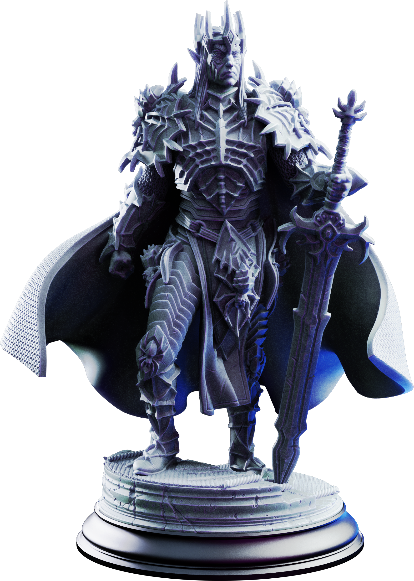 Unpainted resin miniature of Xanathos the Dreadful, irinax’s general — view 4 of 4