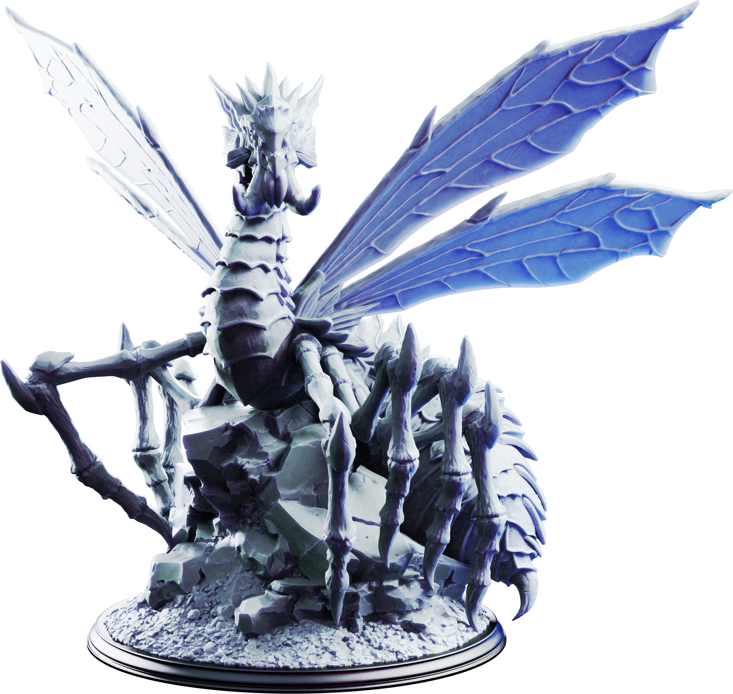 Unpainted resin miniature of Xaniri, dragonspider of irinax — view 4 of 4